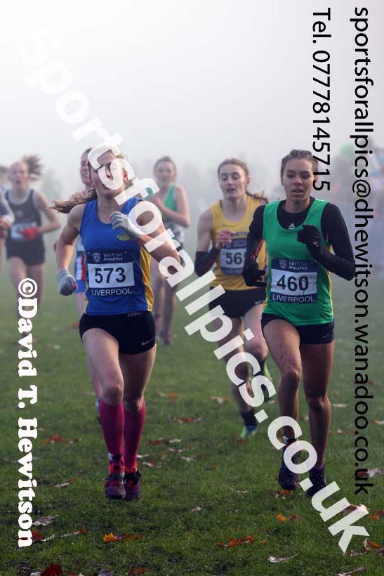 Womens under-17s and Juniors, European Cross Country Trials, Sefton Park, Liverpool. Photo: David T. Hewitson/Sports for All Pics